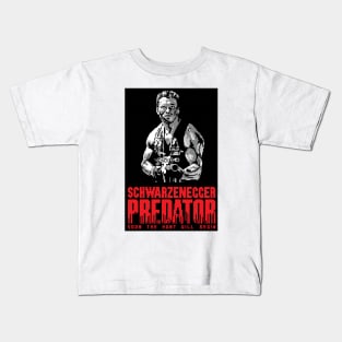 Pixelated Predator Poster Kids T-Shirt